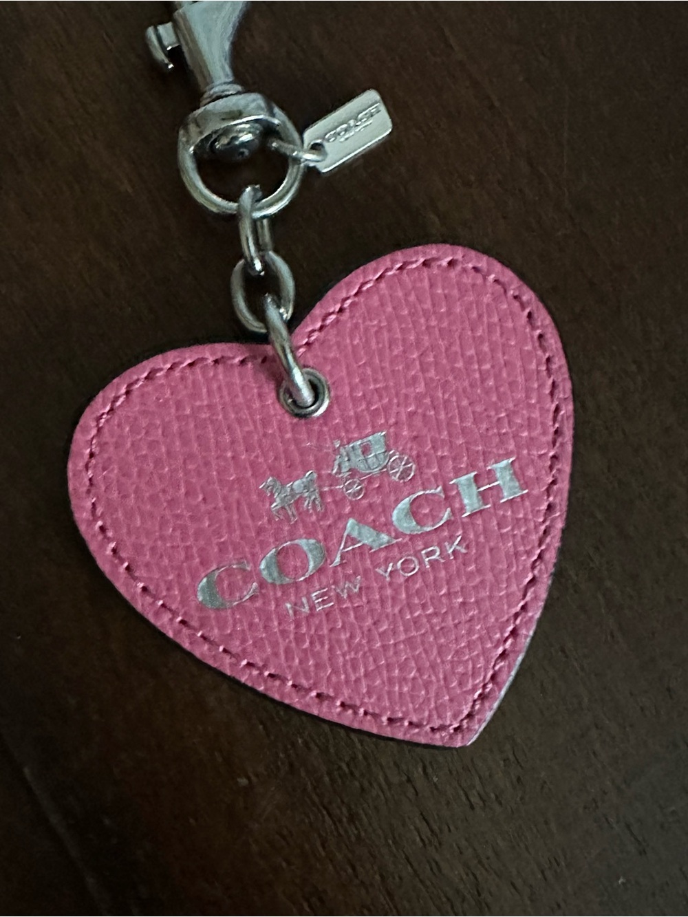 Coach Heart Key Fob